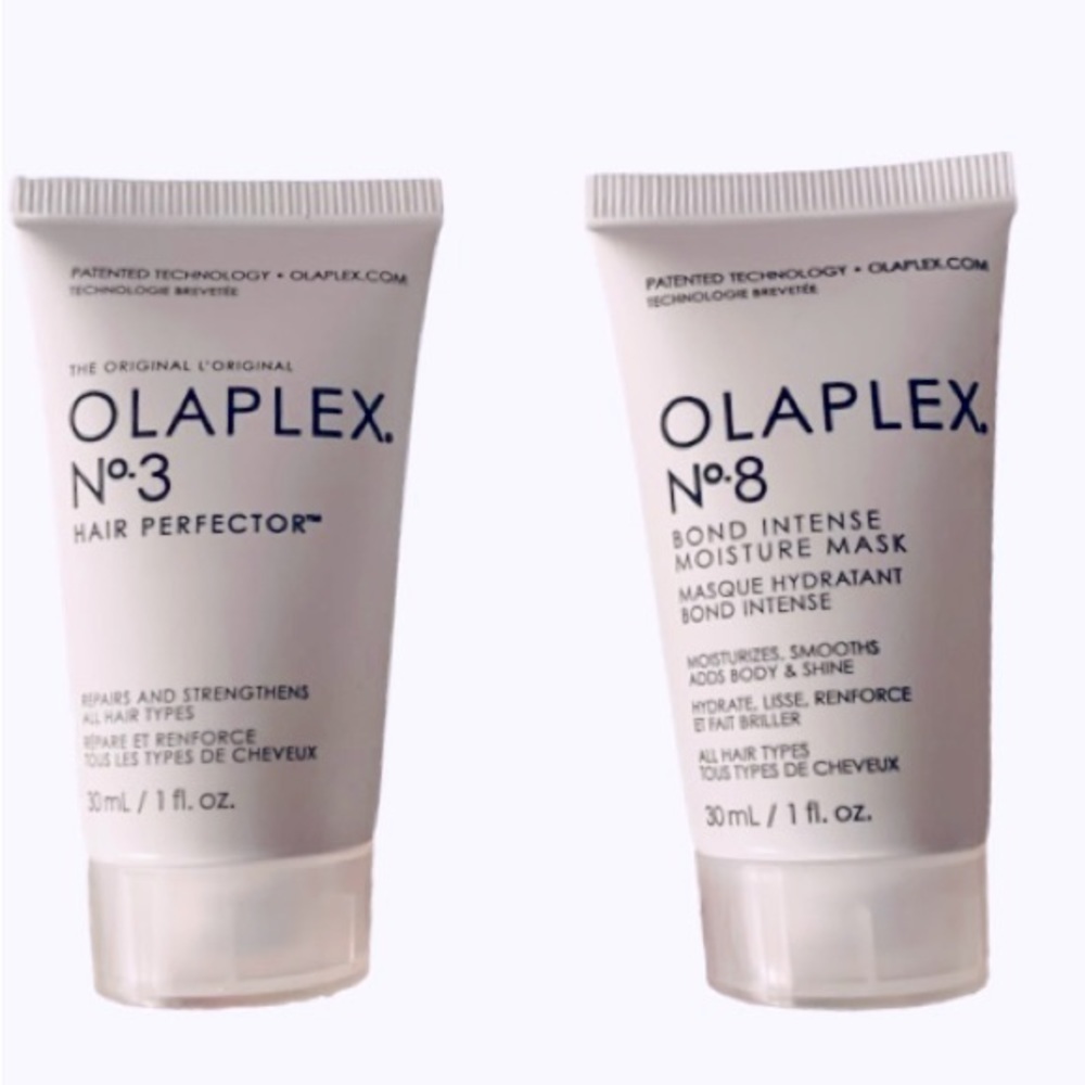 2 NWT OLAPLEX AUTHENTIC SEALED No 3 and No 8 TRAVEL SIZES conditioner frizz